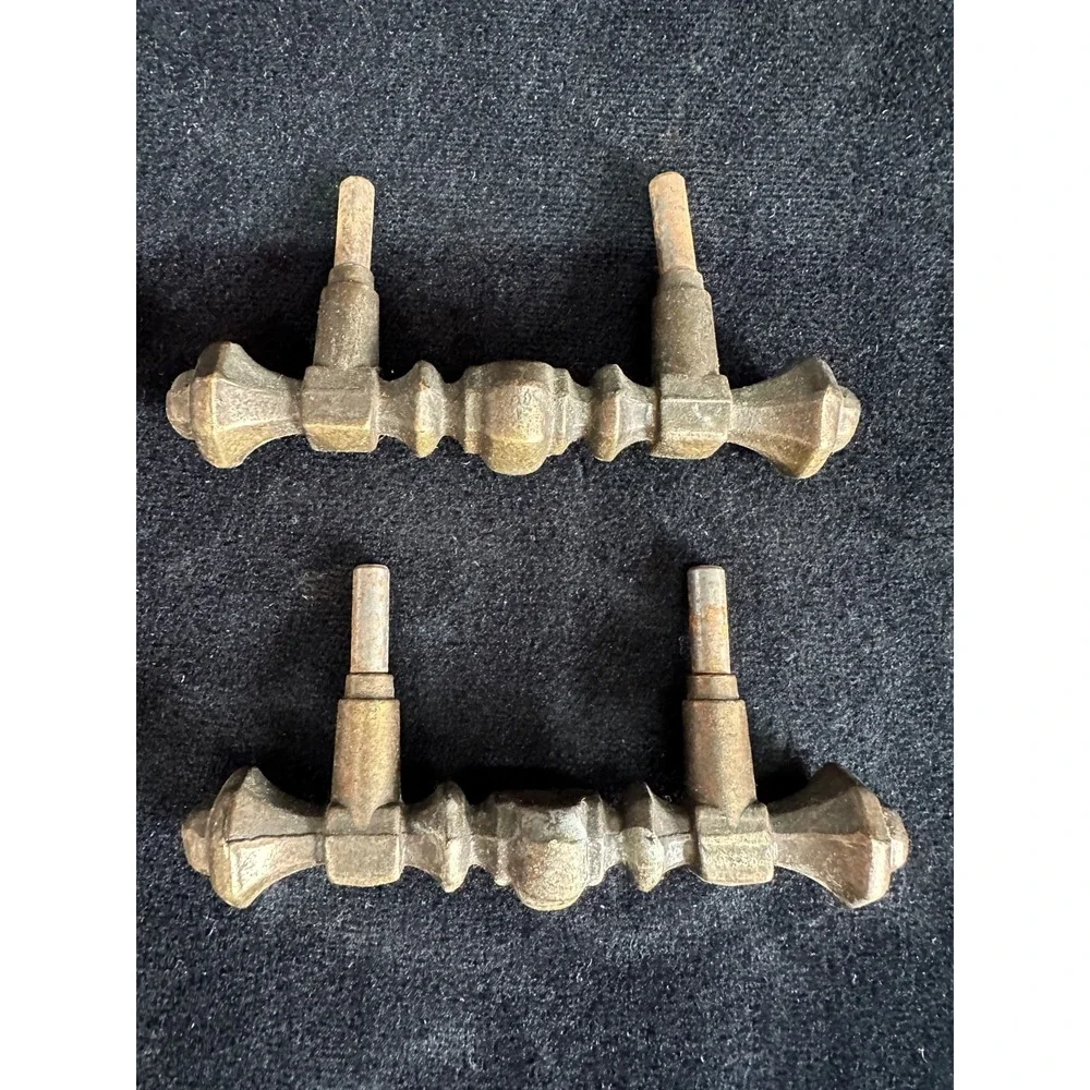 Vintage Brass Door Handles Drawer Handles 3.5